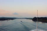 DSC01462 - Approaching the Gatun Locks on the Atlantic side of the Panama Canal about 6:20AM 24/04/04