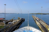 DSC01484 - Exiting the last of the 3 Gatun locks into the Gatun Lake