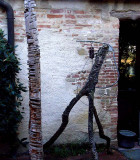 Andreas sculpture with found wood