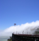 Golden Gate Bridge with natural air conditioner