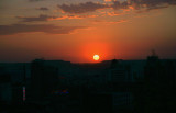 sunset in Urumqi