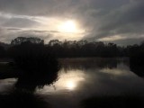 Lake, sun, cloud 2<br>by Dan Hawthorn