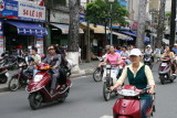 streets packed with motorbikes
