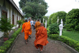 monks in Royal Palace, Phnom Penh