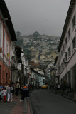 hilly streets of Quito