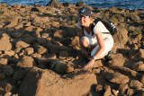 Meeli with a baby sealion