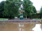 the fountain has acquired a water feature