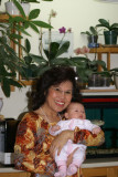 Bà ngoại bồng cháu - Grand ma carrying her grand daughter