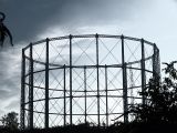 Gasworks at first light, by Kev.