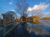 River Thame in Flood 1 by Bruce Clarke