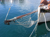 Bow of sailboat, Horta, Faial
