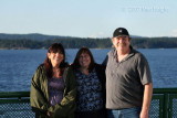 Rici, Merri and Mac on ferry