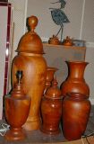 Teak vases