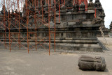 Prambanan - the stone fell during the May 2006 earthquake