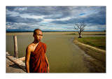 Monk on U Bein Bridge