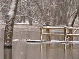 Stranded-high water at Boone dam