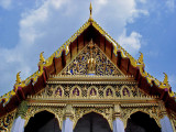 Pediment of the Supplementary Library (Ho Phra Monthien Tham)