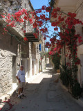 Narrow street at Mesta, Chios Island