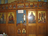 Altar panels at roadside shrine near Agiassos, Lesvos
