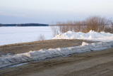 View of the Moose River from Revillon Road North in Moosonee
