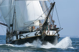 La Recouvrance sous voiles en baie de Quiberon