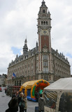 Visite de la ville de Lille - Vue sur le beffroi et la CCI