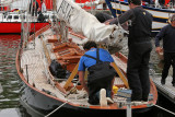 Pen Duick II arrive pour la Semaine du Golfe 2007 le mercredi 16 mai