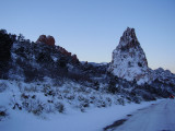 Another snow covered rock