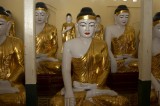Buddha images, Shwedagon