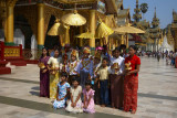 Initiation ceremony for future monks, Shwedagon