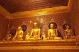 Buddha images in the night