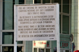 The old sign from Checkpoint Charlie