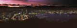 Wellington at dusk from Mt Victoria, New Zealand
