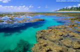 Piscinas naturais na praia de Taips de Fora, Pennsula de Mara