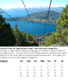 Chairlift View of Lago Nahuel Huapi, near Bariloche, Argentina