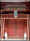 Entrance to the temple at the center of Wuzhen - notice the giant abacus