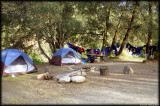 Campground and our gear on the water