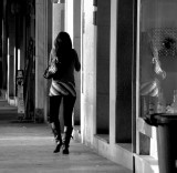 Girl in the arcade