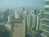 Kuala Lumpur Petronas Towers skywalk view