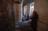 prayer inside Blue Mosque