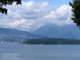 Stanley Park and Vancouvers North Shore mountains