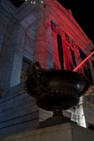 MFA, urn with red glow