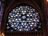 Rose window in Sante-Chapelle