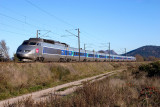 A TGV Sud-Est near Les Arcs-Draguignan.