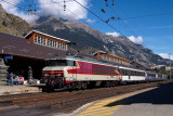 La CC6549 en gare de Modane.