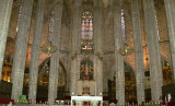 THE INSIDE OF THE CATHEDRAL OF BARCELONA