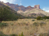 Trail loops around hill to the right