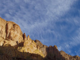 Cliff and clouds