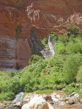 A freshwater spring bursting from sedimentary layer (Vaises Paradise)