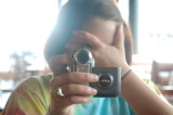 jenn and her video camera at locos